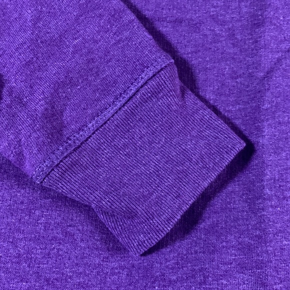 Hanes eco smart purple sweatshirt.  Long sleeves. Size Medium - Picture 3 of 6